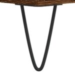 Table basse chêne marron 55x55x36,5 cm bois d'ingénierie – Image 7