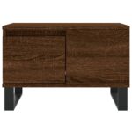 Table basse chêne marron 55x55x36,5 cm bois d'ingénierie – Image 3