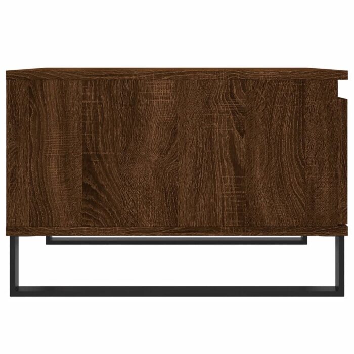 Table basse chêne marron 55x55x36,5 cm bois d'ingénierie – Image 5