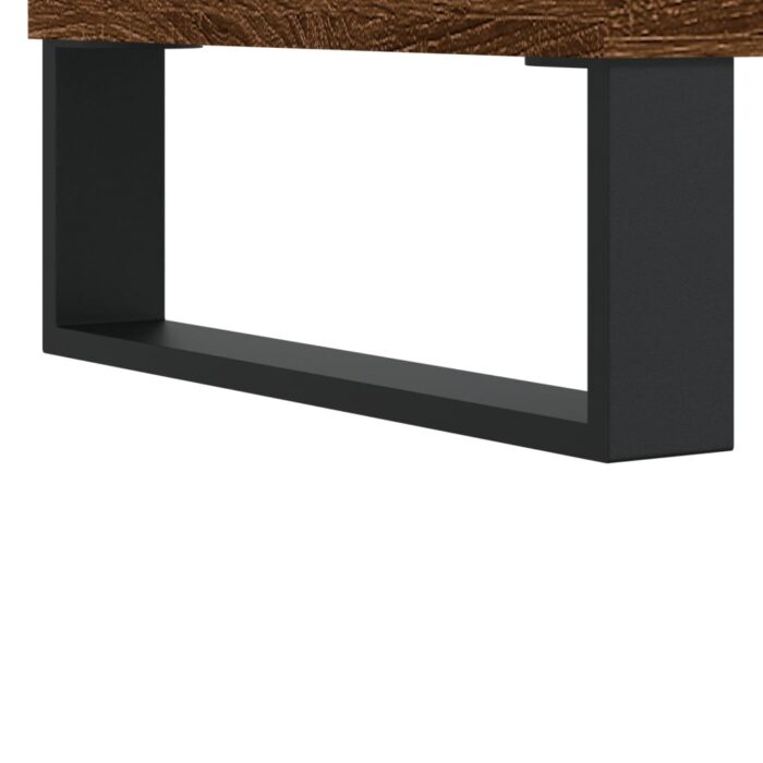 Table basse chêne marron 55x55x36,5 cm bois d'ingénierie – Image 7