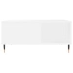 Table basse blanc 80x80x36,5 cm bois d'ingénierie – Image 2