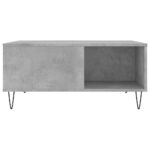 Table basse gris béton 80x80x36,5 cm bois d'ingénierie – Image 2