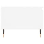 Table basse Blanc 90x50x36,5 cm Bois d'ingénierie – Image 5