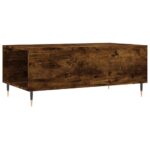 Table basse Chêne fumé 90x50x36,5 cm Bois d'ingénierie – Image 6