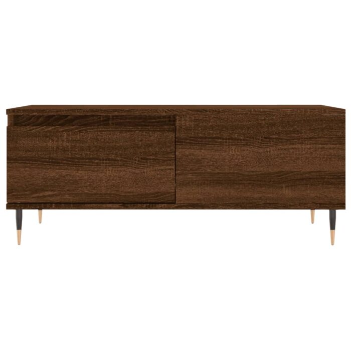 Table basse Chêne marron 90x50x36,5 cm Bois d'ingénierie – Image 3