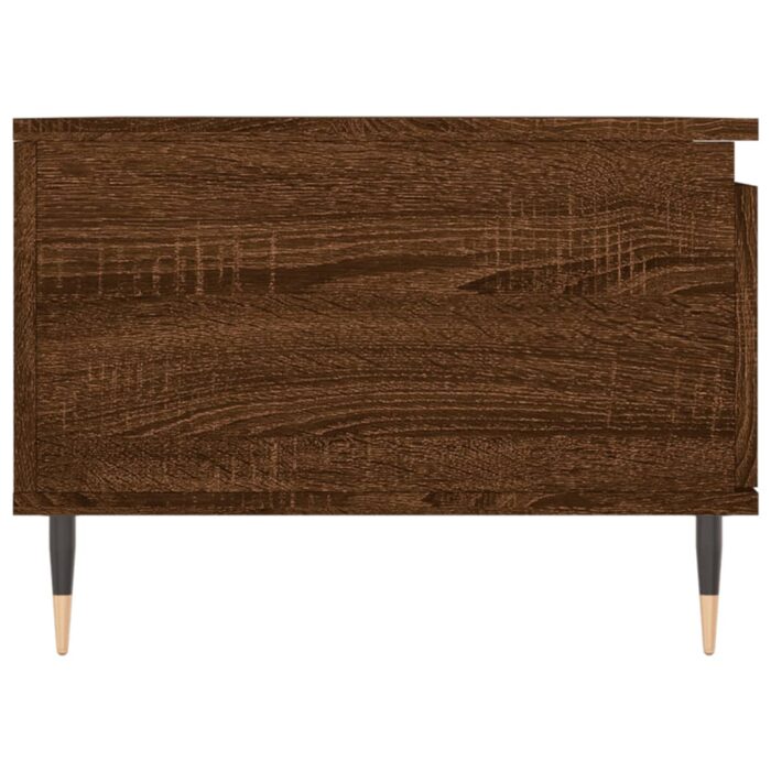 Table basse Chêne marron 90x50x36,5 cm Bois d'ingénierie – Image 5