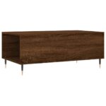 Table basse Chêne marron 90x50x36,5 cm Bois d'ingénierie – Image 6