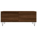 Table basse Chêne marron 90x50x36,5 cm Bois d'ingénierie – Image 3