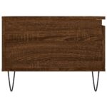 Table basse Chêne marron 90x50x36,5 cm Bois d'ingénierie – Image 5