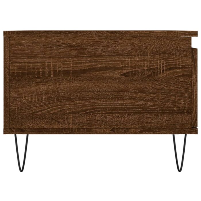 Table basse Chêne marron 90x50x36,5 cm Bois d'ingénierie – Image 5