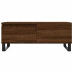Table basse Chêne marron 90x50x36,5 cm Bois d'ingénierie – Image 3