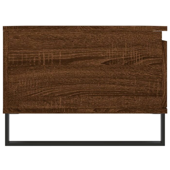 Table basse Chêne marron 90x50x36,5 cm Bois d'ingénierie – Image 5