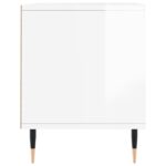 Meuble TV blanc brillant 100x34,5x44,5 cm bois d'ingénierie – Image 5