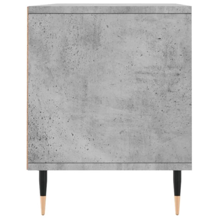 Meuble TV gris béton 100x34,5x44,5 cm bois d'ingénierie – Image 5