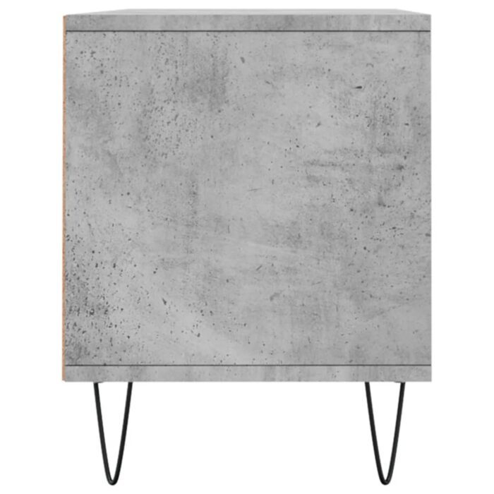 Meuble TV gris béton 100x34,5x44,5 cm bois d'ingénierie – Image 5