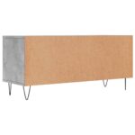 Meuble TV gris béton 100x34,5x44,5 cm bois d'ingénierie – Image 6