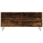 Meuble TV chêne fumé 100x34,5x44,5 cm bois d'ingénierie – Image 3