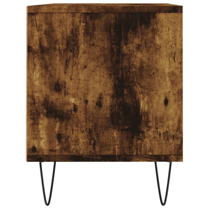 Meuble TV chêne fumé 100x34,5x44,5 cm bois d'ingénierie – Image 5