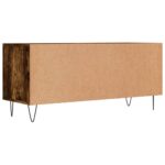 Meuble TV chêne fumé 100x34,5x44,5 cm bois d'ingénierie – Image 6