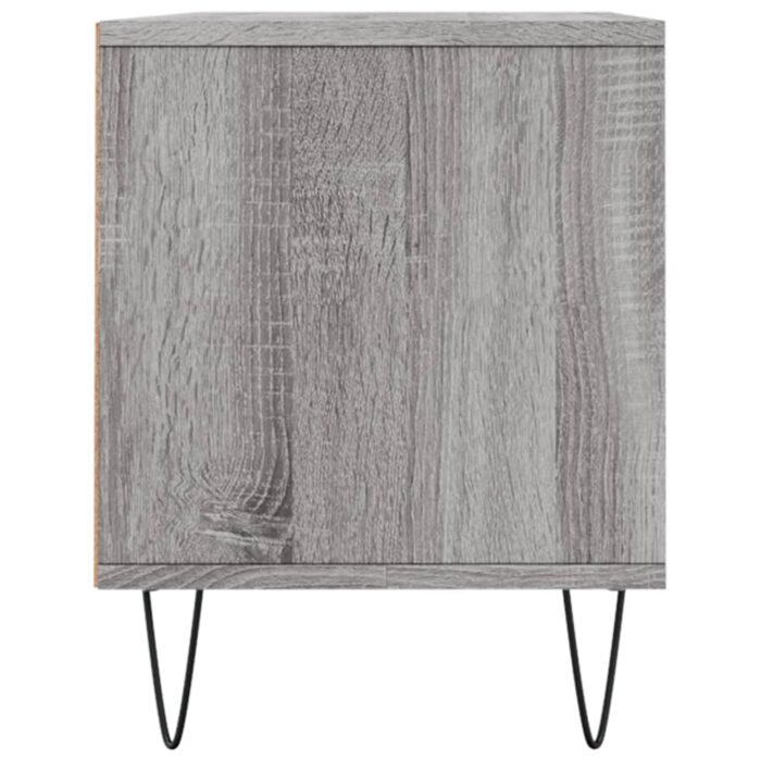 Meuble TV sonoma gris 100x34,5x44,5 cm bois d'ingénierie – Image 5
