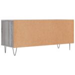 Meuble TV sonoma gris 100x34,5x44,5 cm bois d'ingénierie – Image 6