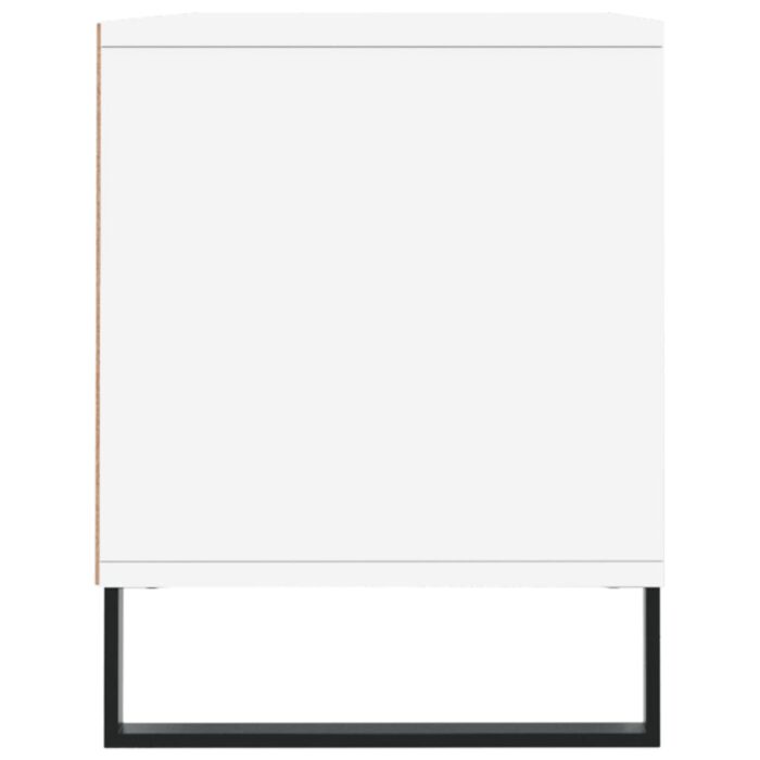 Meuble TV blanc 100x34,5x44,5 cm bois d'ingénierie – Image 5
