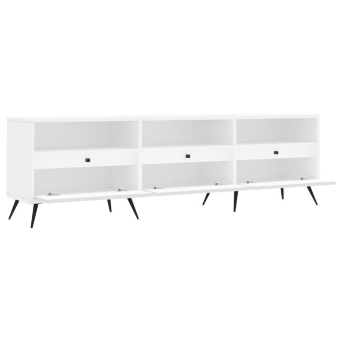 VXL8720845874797_g_en_hd_4.jpg Meuble TV blanc 150x30x44,5 cm bois d'ingénierie – Image 4