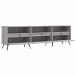 Meuble TV sonoma gris 150x30x44,5 cm bois d'ingénierie – Image 4