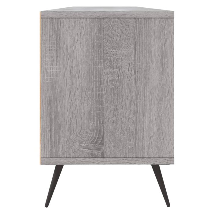 Meuble TV sonoma gris 150x30x44,5 cm bois d'ingénierie – Image 5