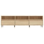 Meuble TV chêne sonoma 150x30x44,5 cm bois d'ingénierie – Image 3