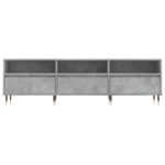 Meuble TV gris béton 150x30x44,5 cm bois d'ingénierie – Image 3