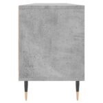 Meuble TV gris béton 150x30x44,5 cm bois d'ingénierie – Image 5