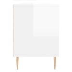 Meuble TV blanc brillant 150x30x44,5 cm bois d'ingénierie – Image 5