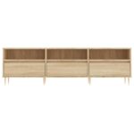 Meuble TV chêne sonoma 150x30x44,5 cm bois d'ingénierie – Image 3