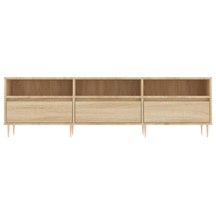 Meuble TV chêne sonoma 150x30x44,5 cm bois d'ingénierie – Image 3