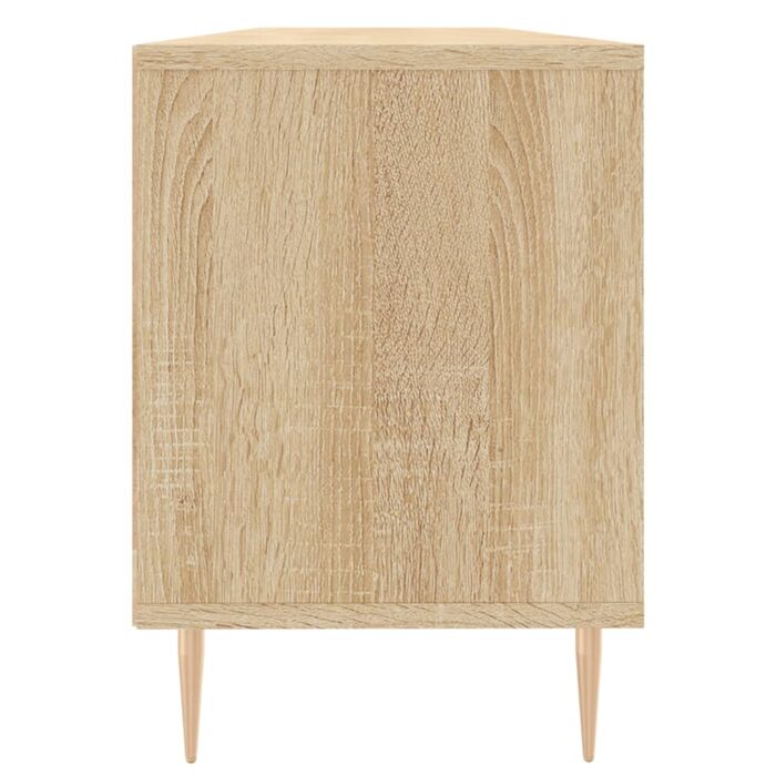 Meuble TV chêne sonoma 150x30x44,5 cm bois d'ingénierie – Image 5