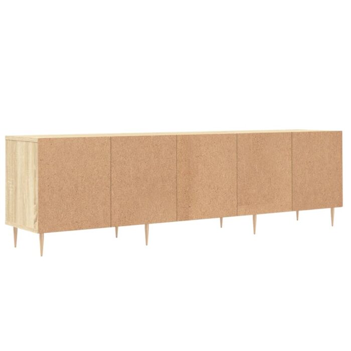 Meuble TV chêne sonoma 150x30x44,5 cm bois d'ingénierie – Image 6