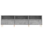 Meuble TV gris béton 150x30x44,5 cm bois d'ingénierie – Image 3
