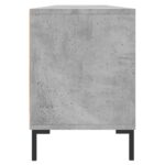 Meuble TV gris béton 150x30x44,5 cm bois d'ingénierie – Image 5