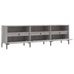 Meuble TV sonoma gris 150x30x44,5 cm bois d'ingénierie – Image 4