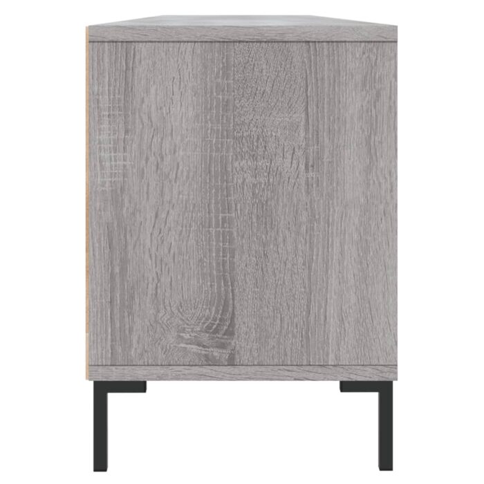 Meuble TV sonoma gris 150x30x44,5 cm bois d'ingénierie – Image 5