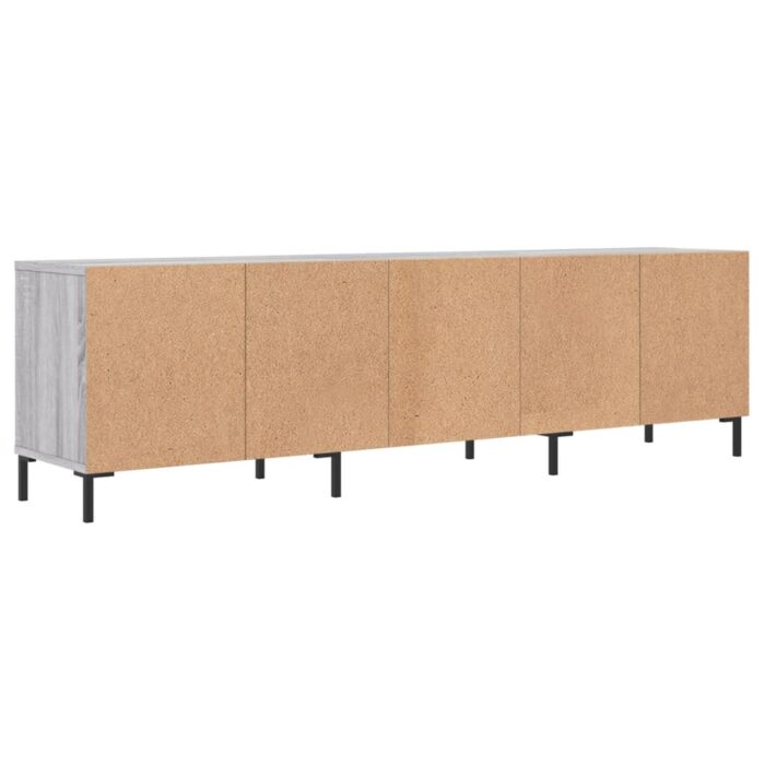 Meuble TV sonoma gris 150x30x44,5 cm bois d'ingénierie – Image 6