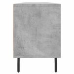Meuble TV gris béton 150x30x44,5 cm bois d'ingénierie – Image 5
