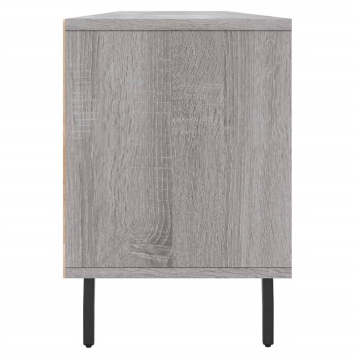 Meuble TV sonoma gris 150x30x44,5 cm bois d'ingénierie – Image 5