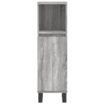 Armoire salle de bain sonoma gris 30x30x100 cm – Image 4