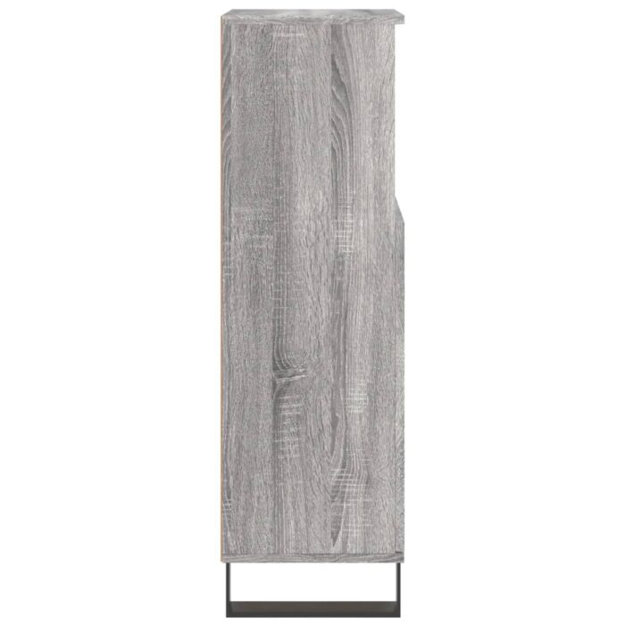 Armoire salle de bain sonoma gris 30x30x100 cm – Image 5