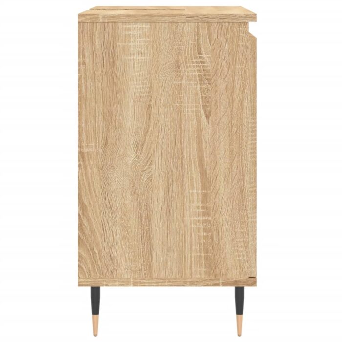 Armoire de bain chêne sonoma 58x33x60 cm bois d'ingénierie – Image 4