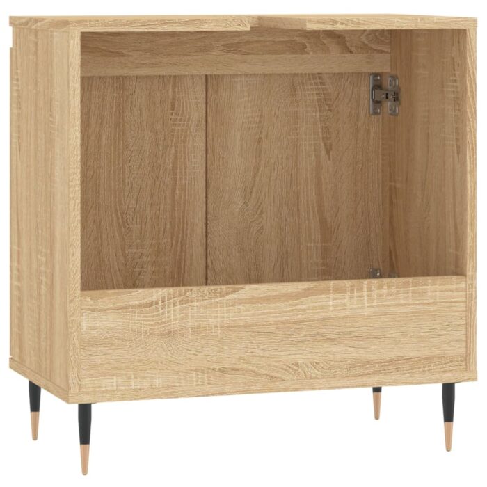 Armoire de bain chêne sonoma 58x33x60 cm bois d'ingénierie – Image 5