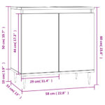 Armoire de bain chêne sonoma 58x33x60 cm bois d'ingénierie – Image 8