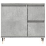 Armoire de salle de bain gris béton 65x33x60 cm – Image 3